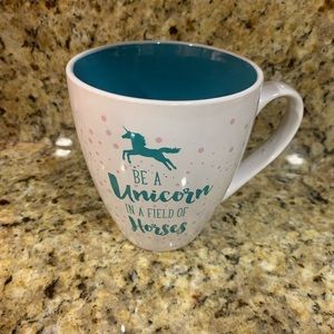 White and Blue “Unicorn” Coffee Mug XL 24oz